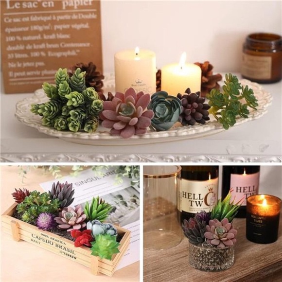 14pcs Artificial Succulents Unpotted Realistic Textured Succulent Plants Fake - Picture 6 of 7